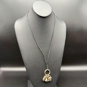 ✨ Unique Artisan Silver Charm Cluster Necklace | Bohemian Tribal Style 🌙🔮 ✨